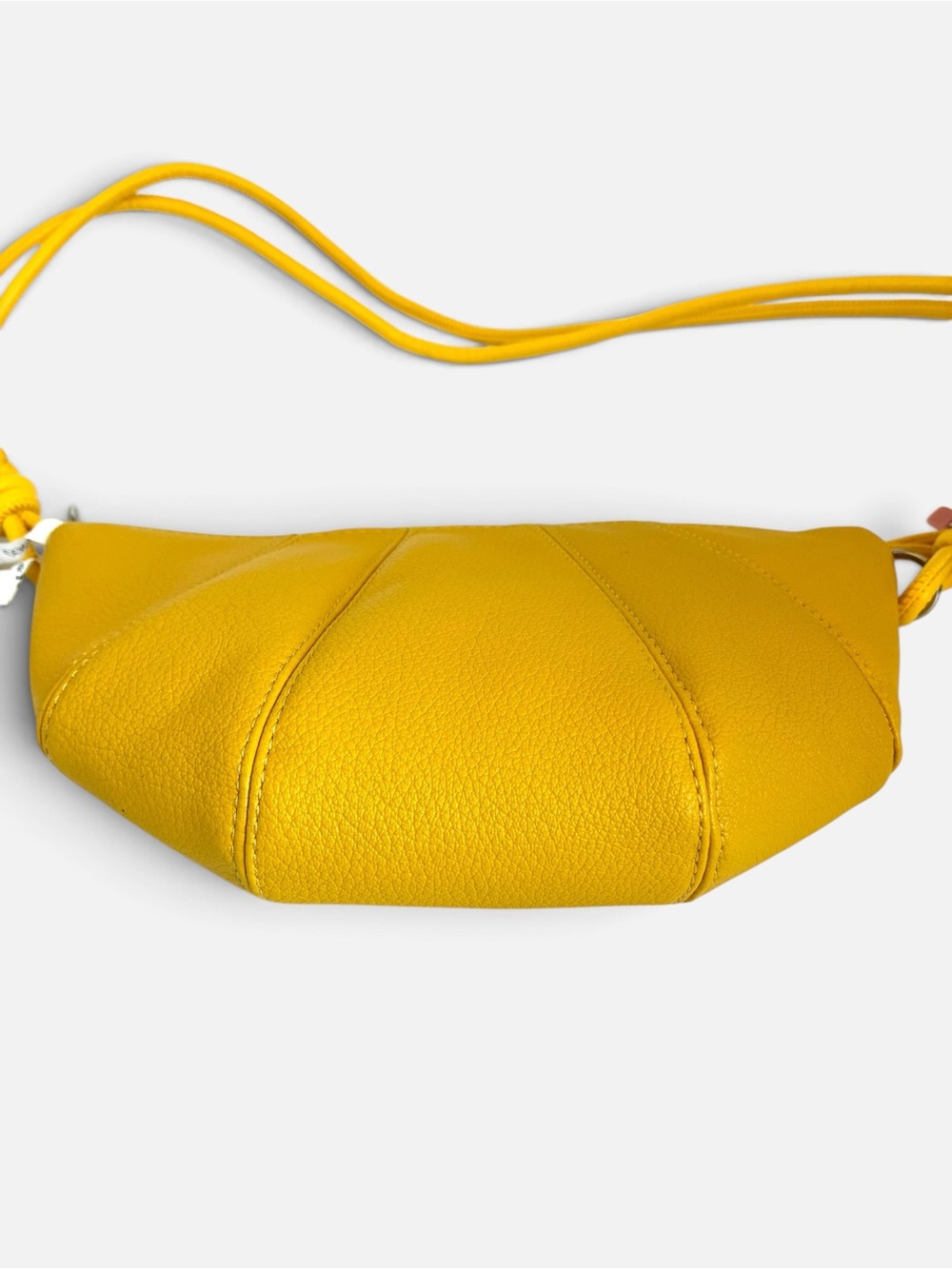 Yellow Knotted Strap Shoulder Bag - Women's Casual Crossbody - Picture 3 of 4